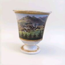 Meissen antike Ansichtentasse "Silber Hoffnung" Golddekor 1.Wahl