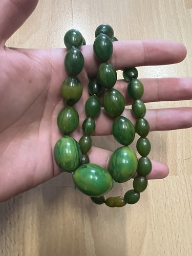 Grüne bakelite halskette - grüne,