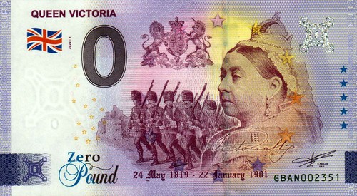Euro schein zeropound - 0,