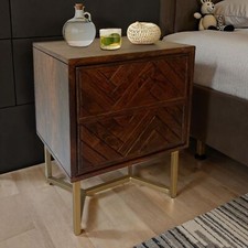 Nachttisch Akazie Massivholz 2