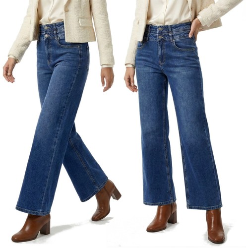 High waist damen wide - high,