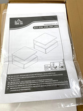 HOMCOM Schwebender Nachttisch 2er-Set wandmontiert mit Schublade