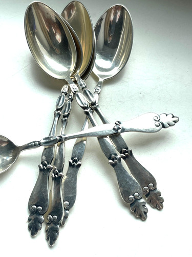 Jugendstil kaffelöffel 800 - jugendstil,