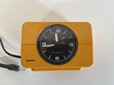 Orangener Wecker Vintage Retro Krups Comfortime 3 Type 672 70er Jahre Tischwecke