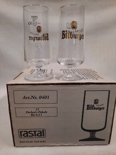 Bitburger 6x Bierglas 0,2 l Pokal Eiche Bitburger