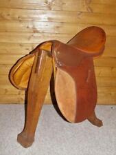 Vintage Butler Bros Triumph Dreifachkrone englischer Ledersattel '17 1/2' (unbenutzt)