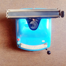 Bambino Spielzeug Schreibmaschine Himmelblau Typewriter 50er Jahre