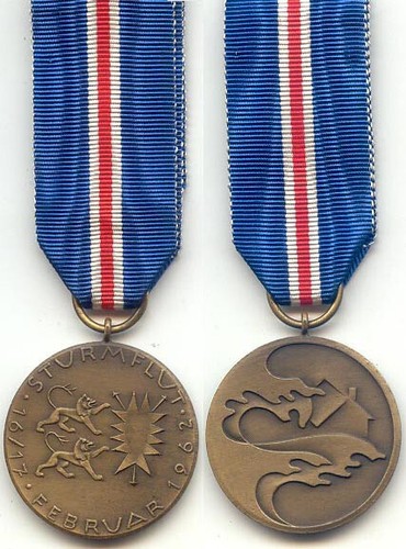 Medaille sturmflut februar - medaille,
