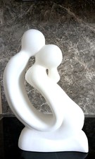 Gilde Skulptur "Der Kuss" gebraucht Paar kniend