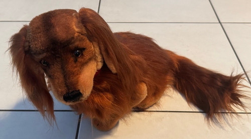 Steiff hund langhaar dackel - langhaar,