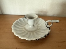 Alter Emaille Kerzenleuchter