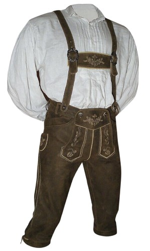 Lederhose trachten hose patina - trachten-hose,