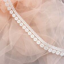 Spitzenborte Spitze Band 22mm Besatz Ivory Blumen Boho Braut - Meterware