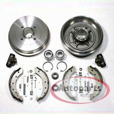Bremstrommel Set Ø 203 mm + Bremsbacken +Radlager Zubehör hinten für Peugeot 106