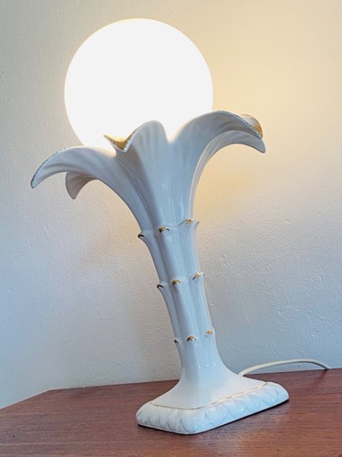 60er 70er tischlampe - , weisses