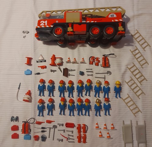 Vintage playmobil feuerwehr - vintage,