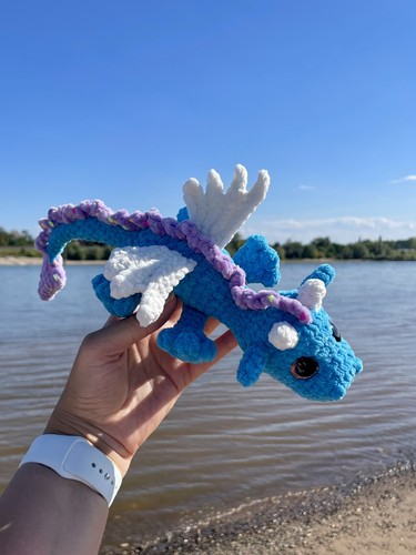 Amigurumi drache blau - amigurumi,