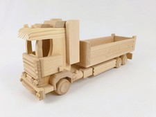 LKW MAX, Holzspielzeug, Holzauto, Holzfahrzeug, Spielzeug Kind, 48x12x19 cm