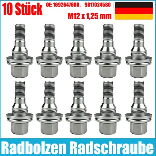 10x radbolzen m12x1 - 10x, m12x1,25