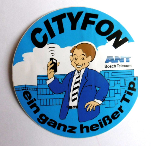 Werbe aufkleber cityfon ant - cityfon,