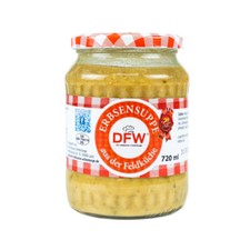 Erbsensuppe aus der DDR Feldküche 720ml im Glas Fertiggericht gelbe Erbsen | DFW