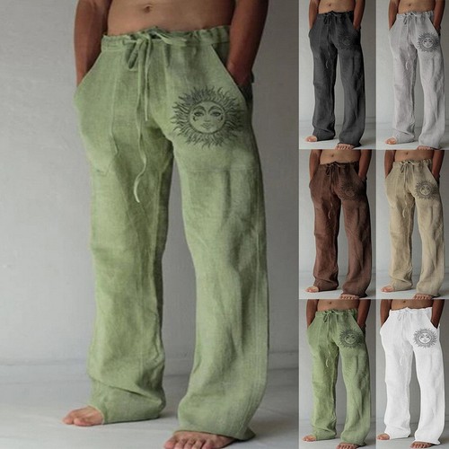 Herren leinenhose stoffhose - herren,