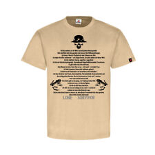 Lone Survivor Zitat Froschmann US Navy Seals UTD Taucher Welt T-Shirt #32183