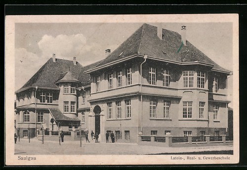 Ansichtskarte saulgau - ansichtskarte,