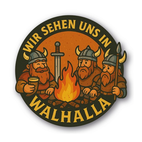 Wikinger aufkleber walhalla - walhalla, |