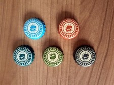 Kronkorken 5x Störtebeker braun türkis hellblau grau grün Pils Bock- Keller-Bier