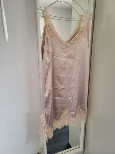 Top kleid nachthemd satin - top,,