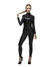 Schwarzer Damen Catsuit