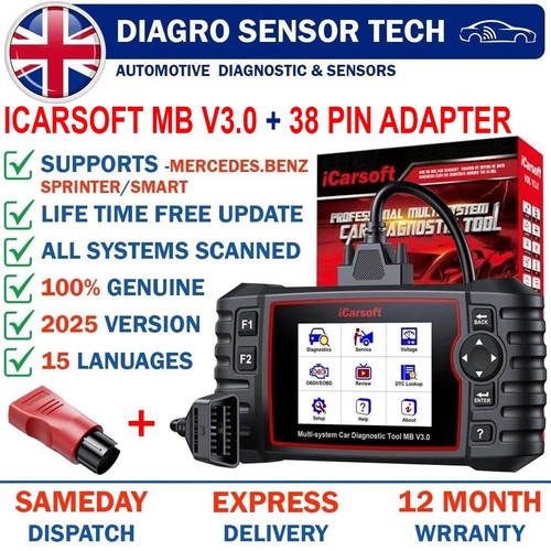 Icarsoft 38 pin adapter - icarsoft, mb