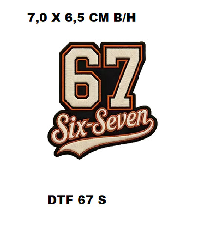 Bügelbild six seven - ,