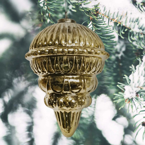 Weihnachtskugel zapfen glas - weihnachtskugel,