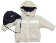 Prenatal Winterjacke Teddyfell-Futter beige + Dolli Mütze Jungen - Gr. 80 beige