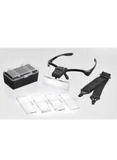 Westfalia LED Lupenbrille-Brillenlupe mit 5 Vergrößerungseinsätzen