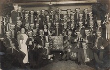 Foto-AK  1.WK  Gruppenfoto Soldaten des Garde-Reiter-Regiment  Dresden Sachsen