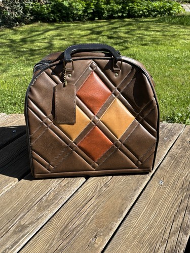 Bowling tasche retro braun - tasche,