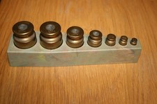 7 Messinggewichte 5g 10g 20g 50g 100g 2x200g