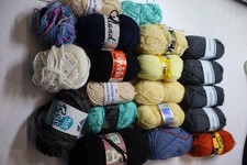 1kg Wollpaket verschiedene Materialien Wolle Wollreste siehe Bild Top Zustand