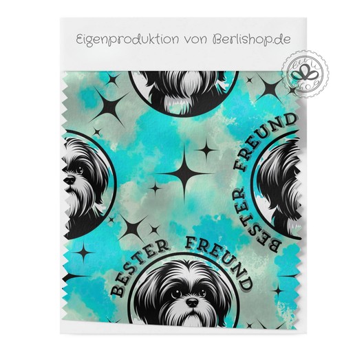 50cm schwarz shihtzu hund - 50cm,