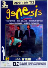 GENESIS - 1992 - Plakat - In Concert - We can't Dance Tour - Poster - Hannover -