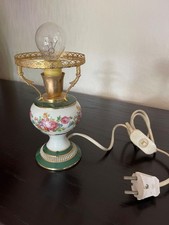 Vintage Tischlampe Porzellan