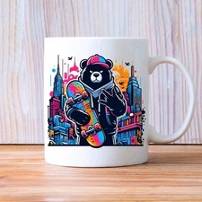 Teddybär  Skateboard Cool