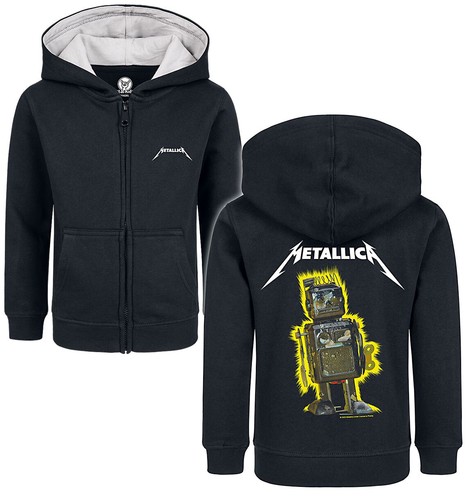 Metallica kinder kapuzenjacke - metallica, kinder-kapuzenjacke