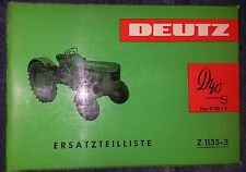 Deutz Schlepper D40 S Ersatzteilliste