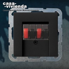 Lautsprecher Auslassdose, Zentralplatte passend GIRA® System55 Schwarz Matt