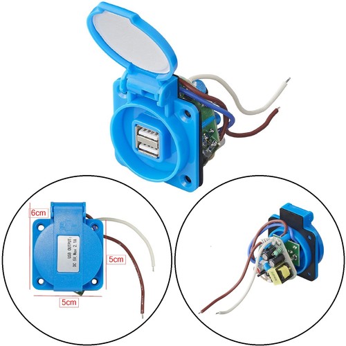Einbausteckdose mit usb - einbausteckdose,