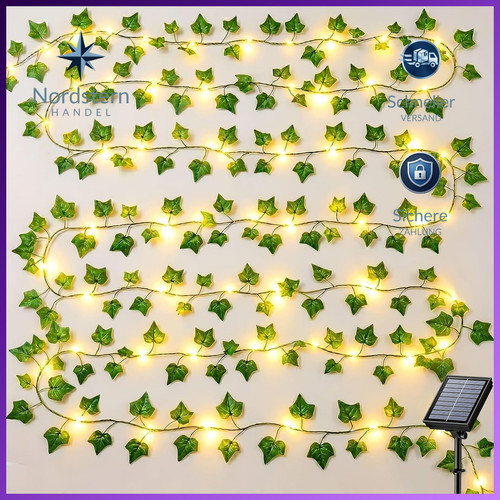 Solar lichterkette 10m 100 - solar,